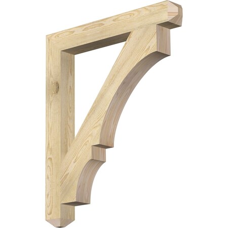 Ekena Millwork Balboa Craftsman Rough Sawn Bracket, Douglas Fir, 4"W x 32"D x 38"H BKT04X32X38BOA04RDF